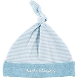 Stephan Baby Unisex Newborn Adjustable Knotted Top Soft Knit Infant Beanie Hat